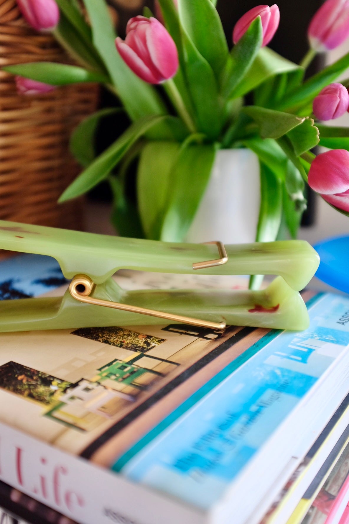 Mid Century Italian Clothes Pin Paperweight