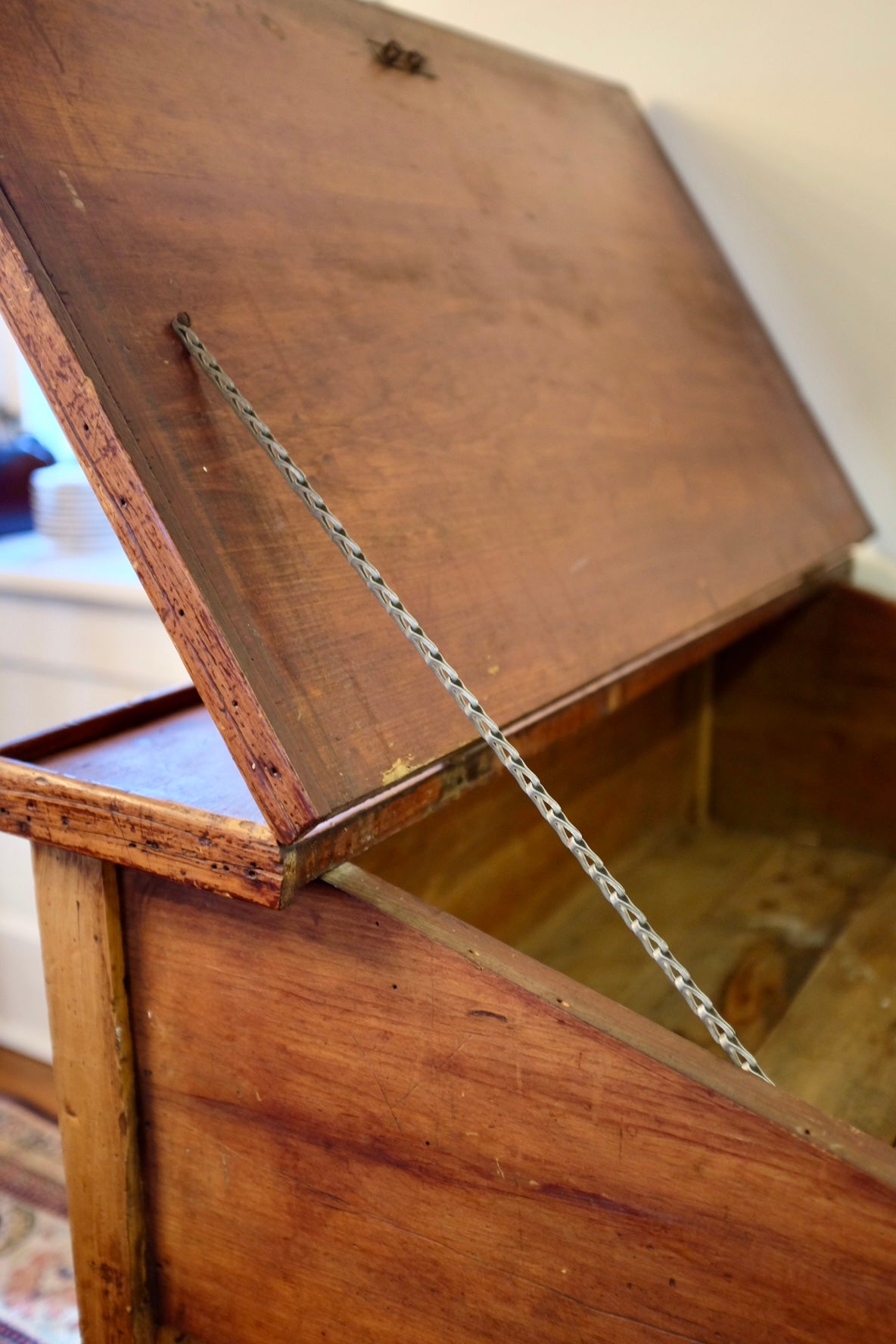 19th Century Colonial Slant Top Schoolmasters Desk