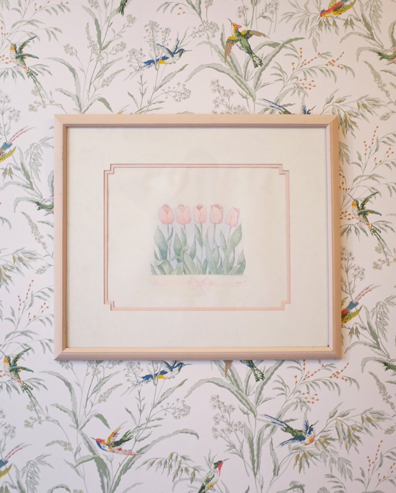 Pink Tulip Original Artwork