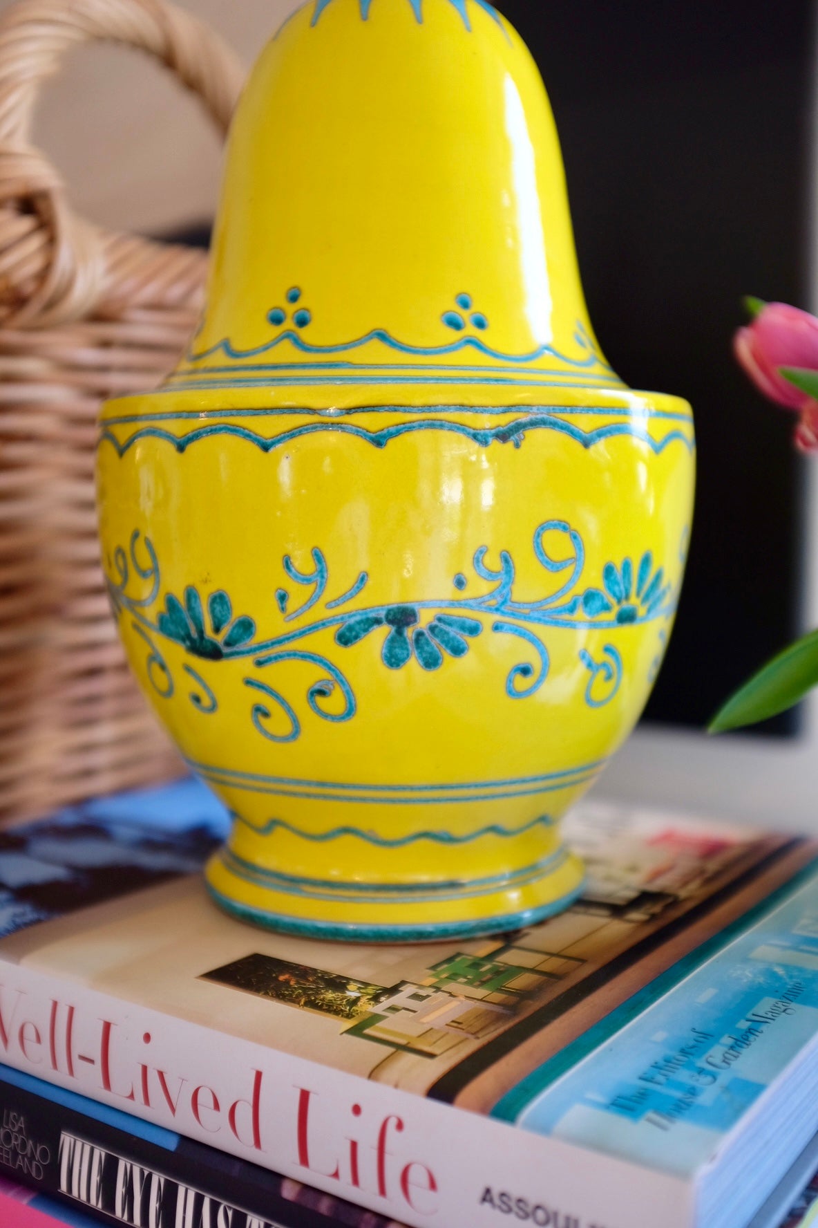 Mid Century Italian Bitossi Pottery Large Jar