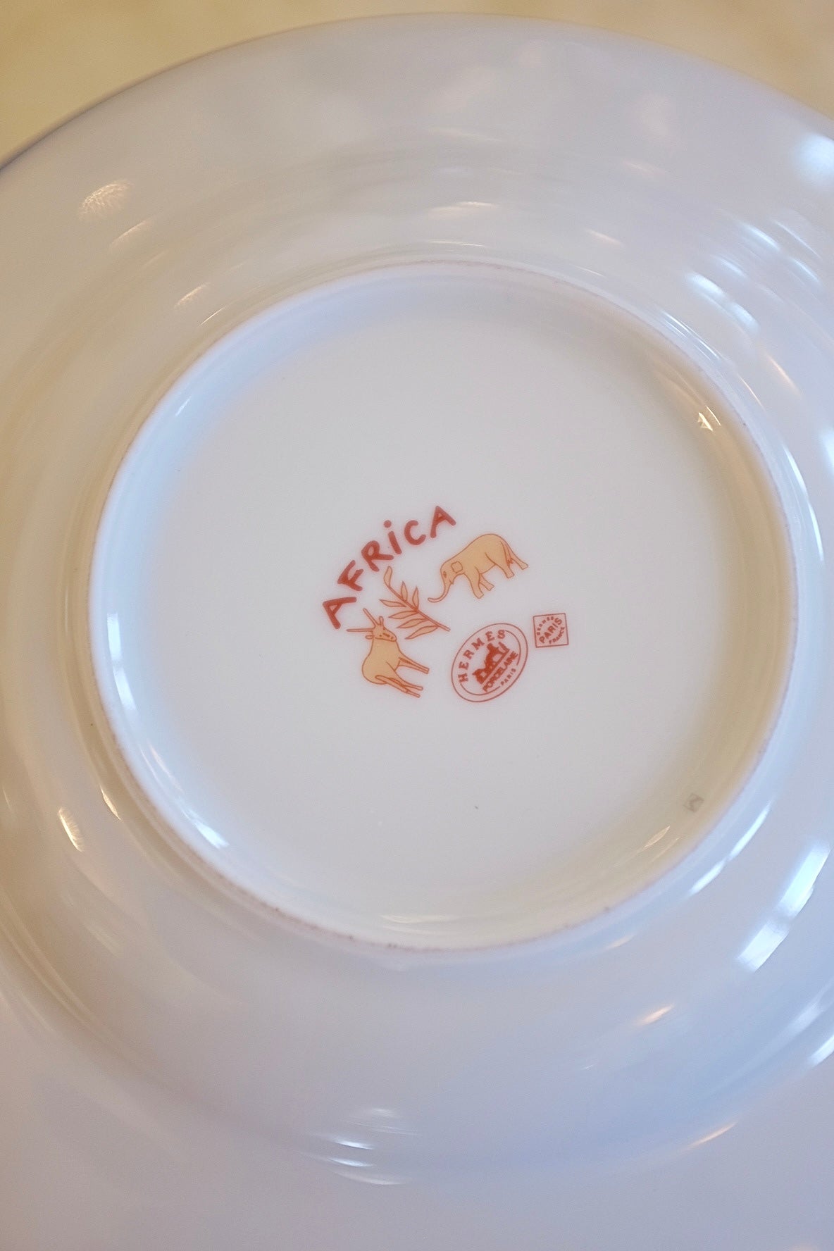Set of 6 Hermes Africa Soup Bowls