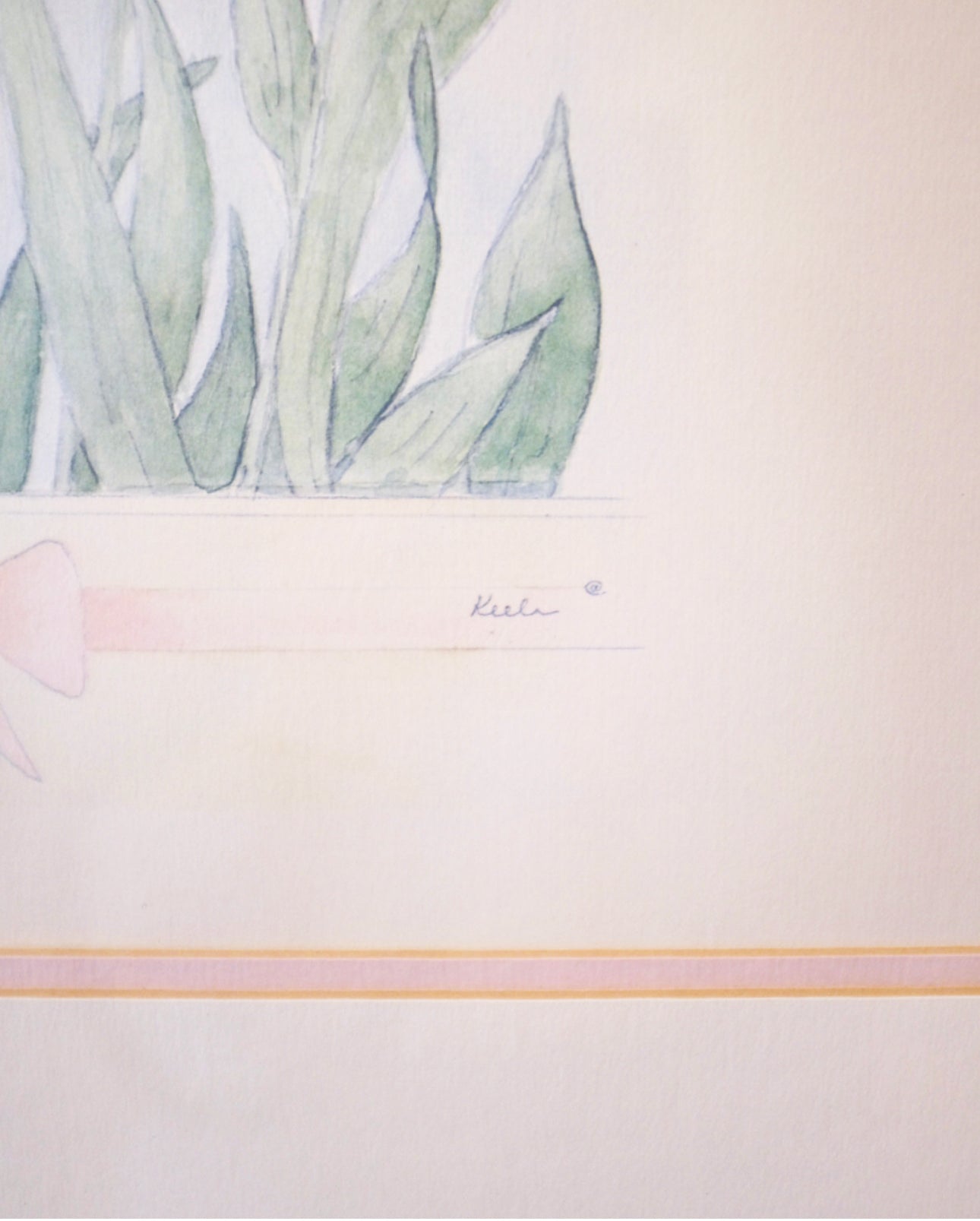 Pink Tulip Original Artwork