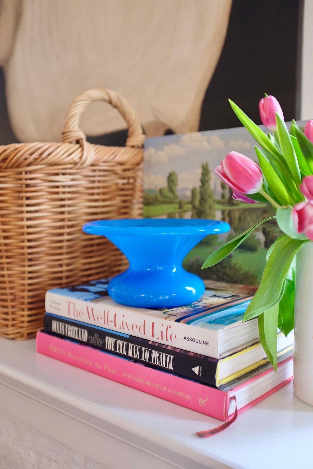 Late 19th Century French Blue Opaline Bowl