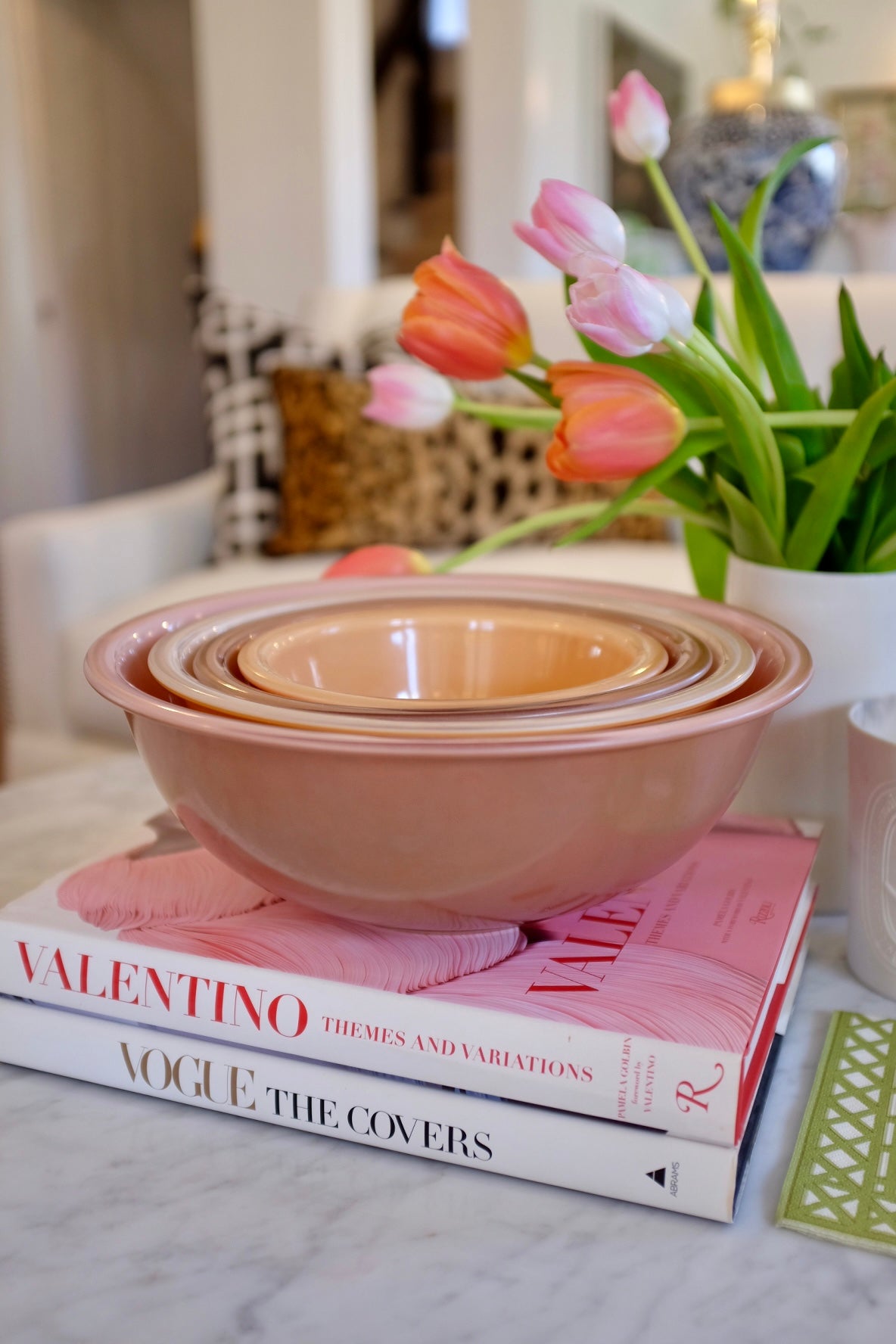 Autumn Rainbow Pyrex Nesting Bowls