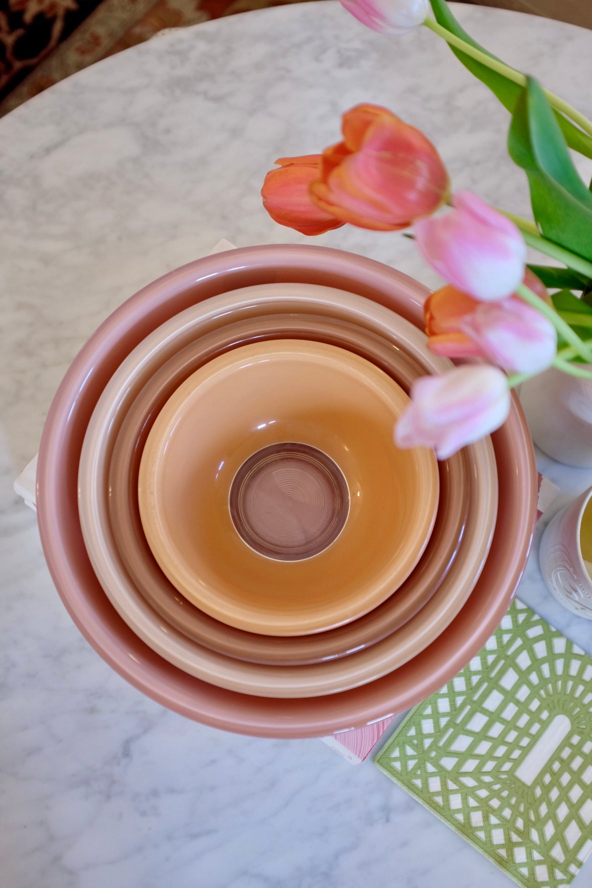 Autumn Rainbow Pyrex Nesting Bowls
