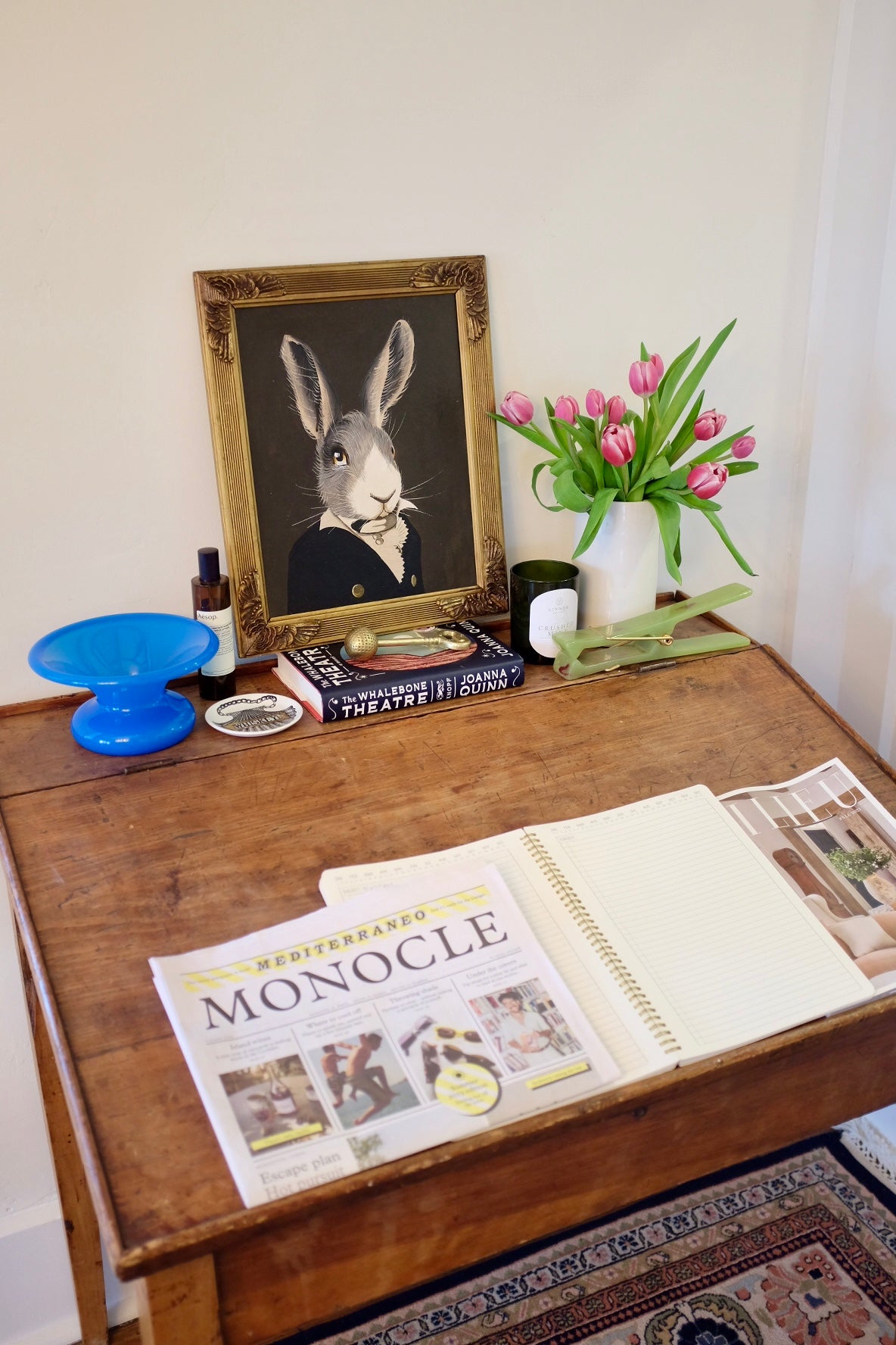 French Rabbit Oil Painting