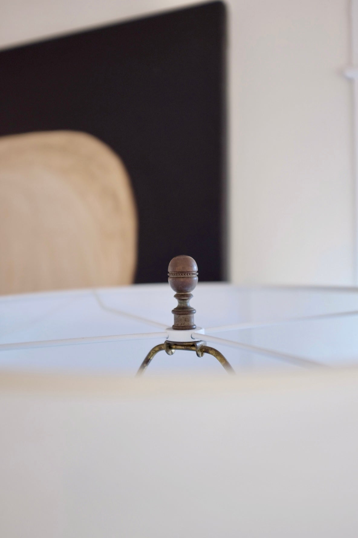 Tall Italian Hand Painted Table Lamp