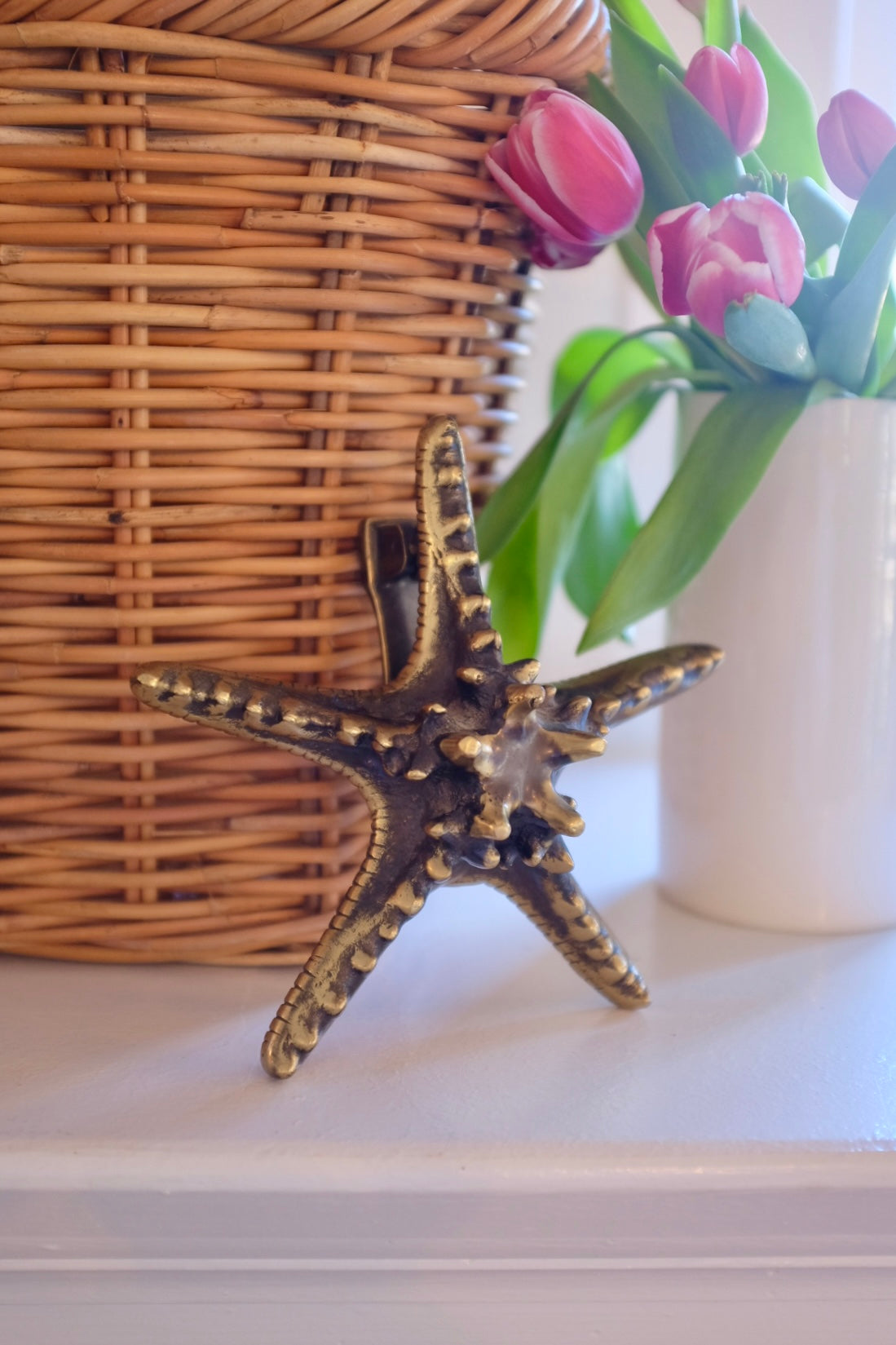 Heavy Brass Starfish Doorknocker