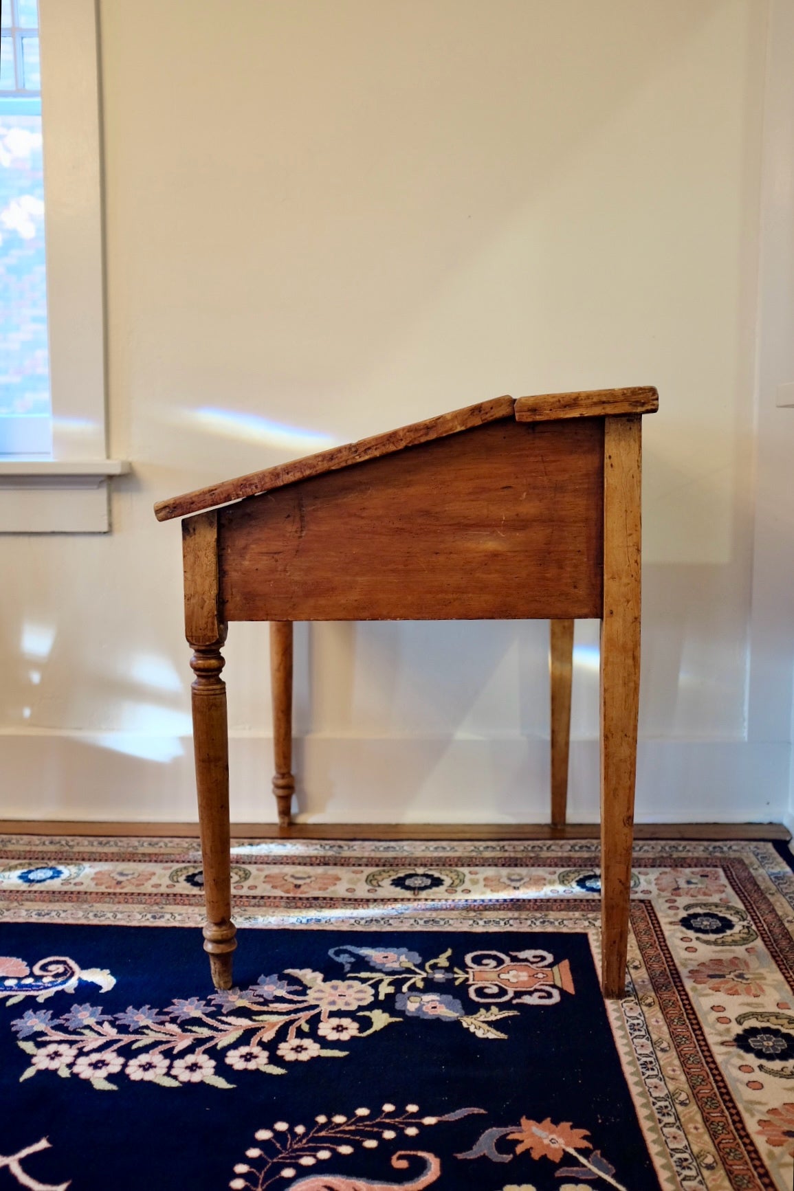 19th Century Colonial Slant Top Schoolmasters Desk