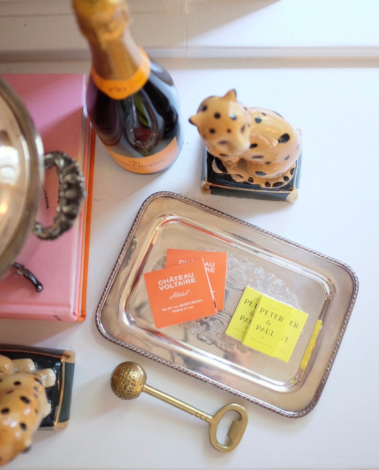 Small Silver Plate Decorative Tray