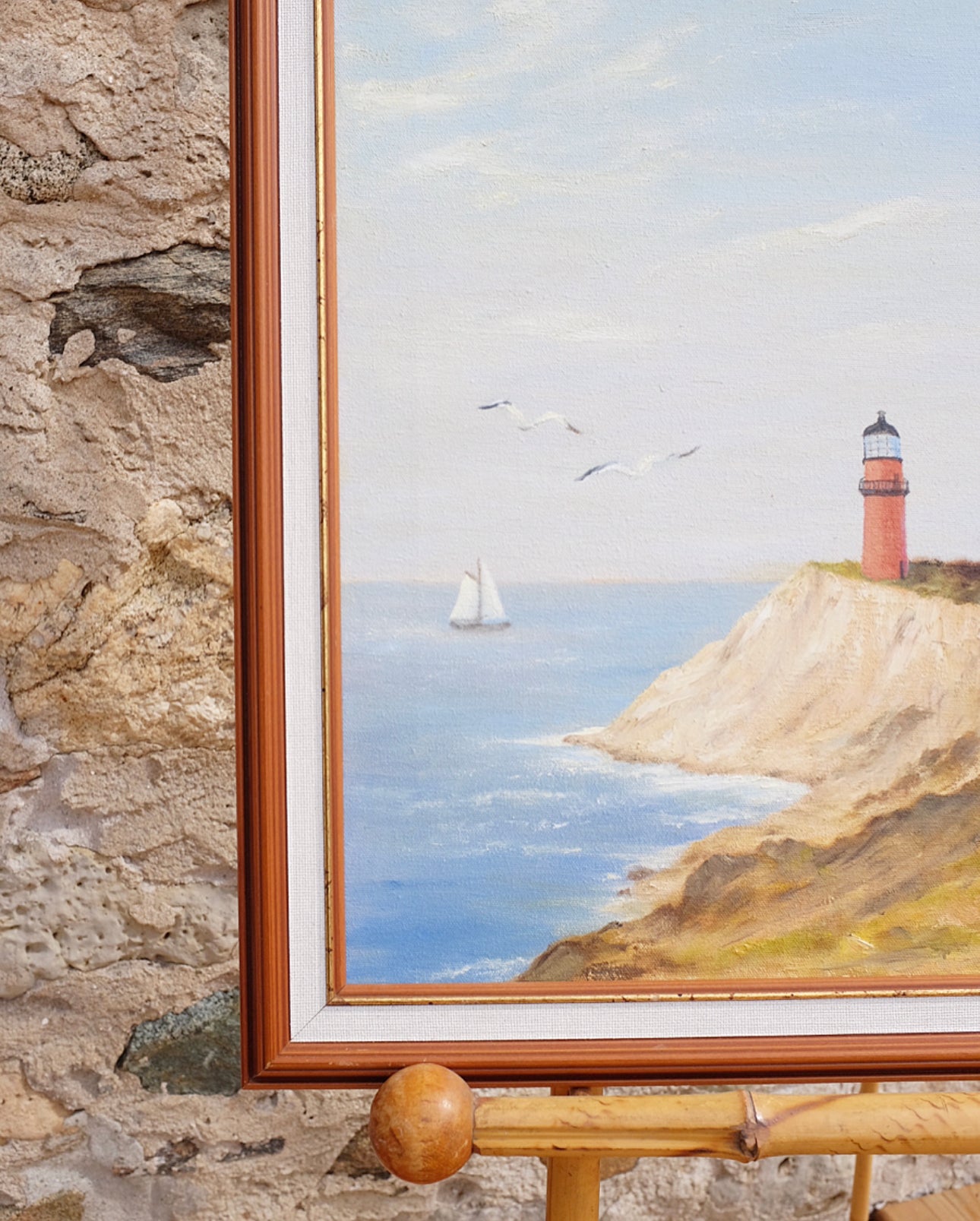 East Coast Lighthouse Oil Painting