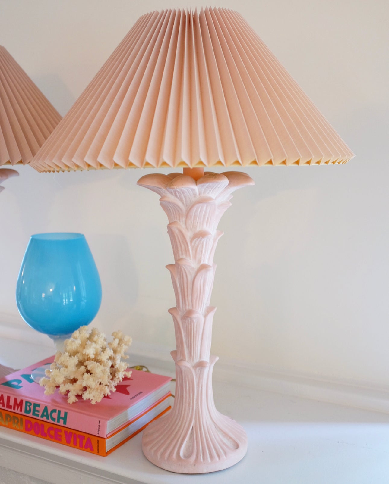 Pair of Serge Roche Style Palm Tree Table Lamps
