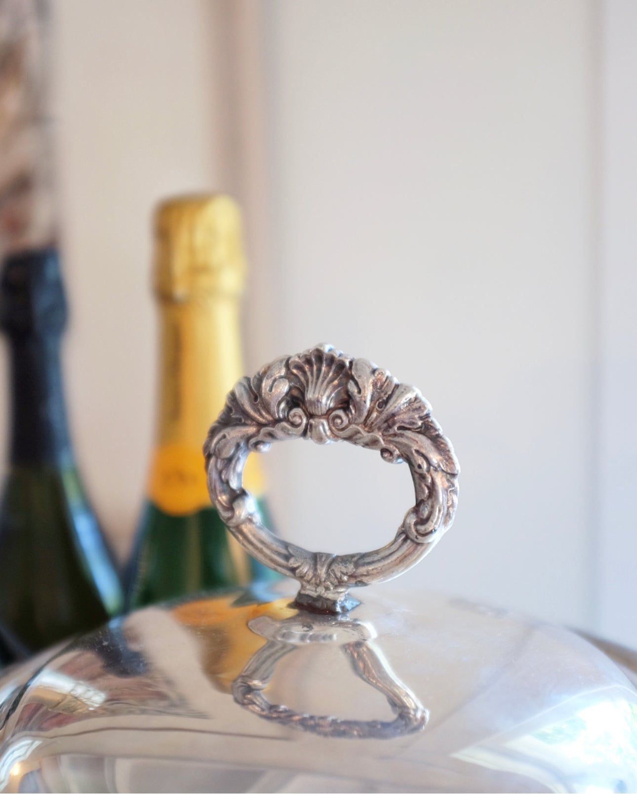 Silver Plate Ice Bucket with Lid