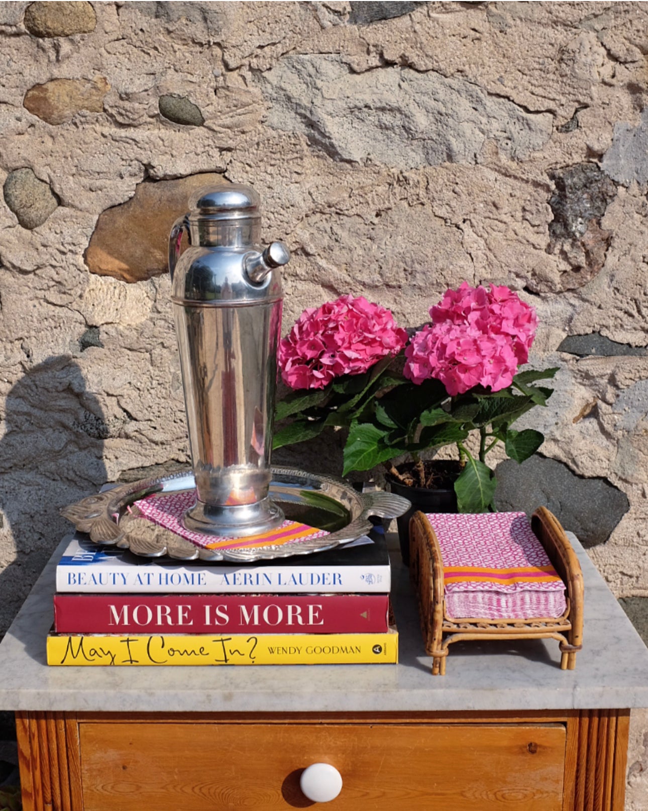 Tall Silver Plate Cocktail Shaker & Pourer