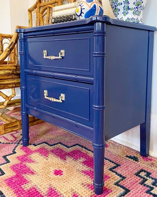 Henry Link Faux Bamboo Side Table