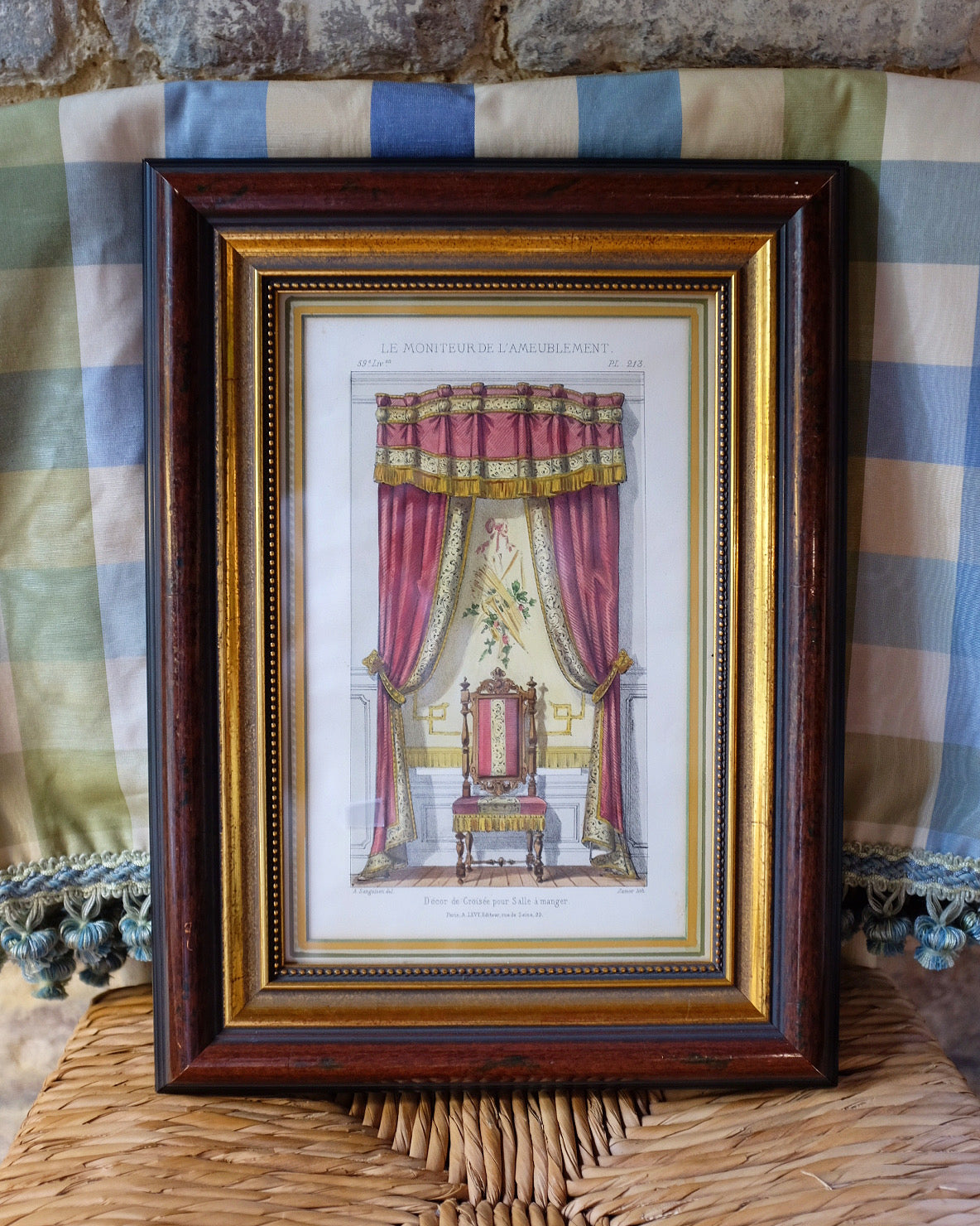 Set of 3 "Le Moniteur de L'Ameublement" Lithographs