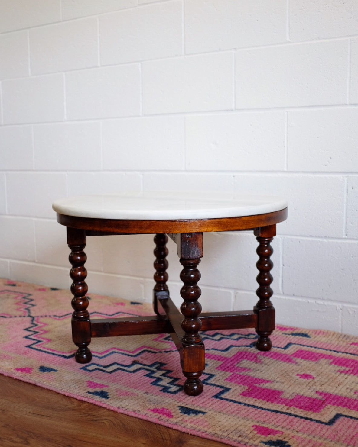Bobbin Leg Marble Top Table