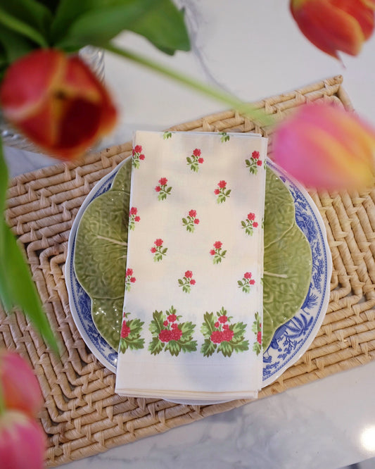 Floral Cotton Napkins
