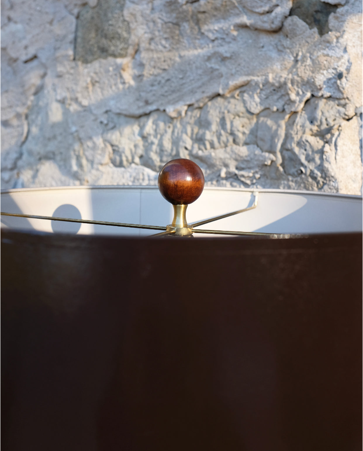 Tall Chocolate Brown Lamps & Shades