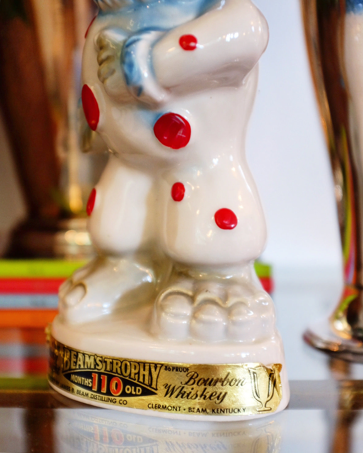 Jim Beam’s Trophy Clown Donkey Bourbon Whiskey Bottle