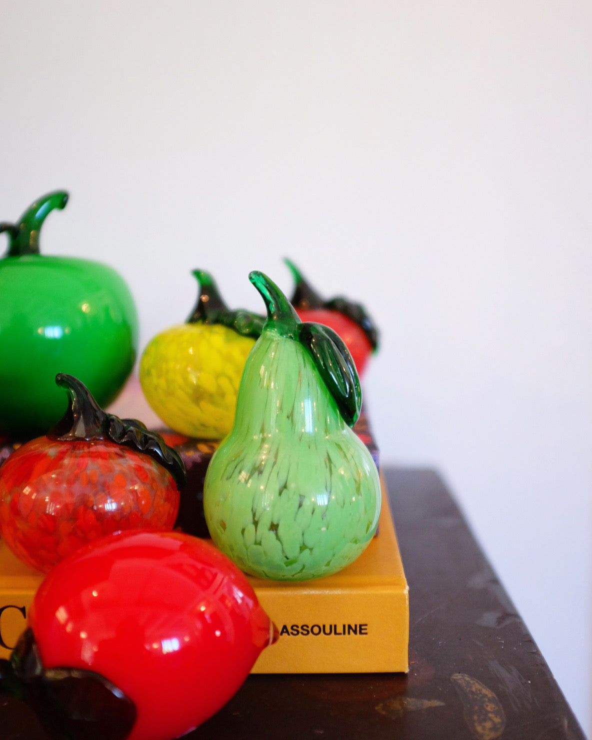 Mid Century Glass Fruit