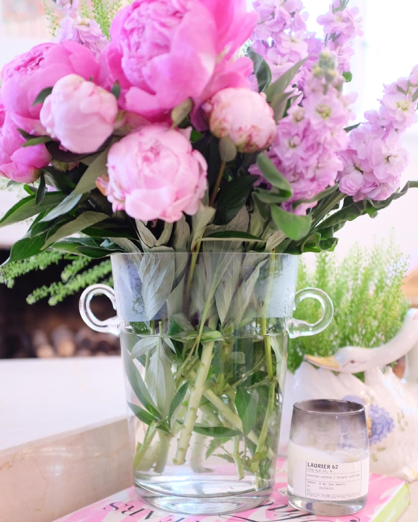 Glass Vase with Handles