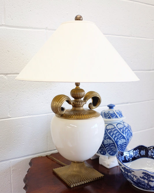 Chapman Solid Brass Hollywood Regency Style Lamp
