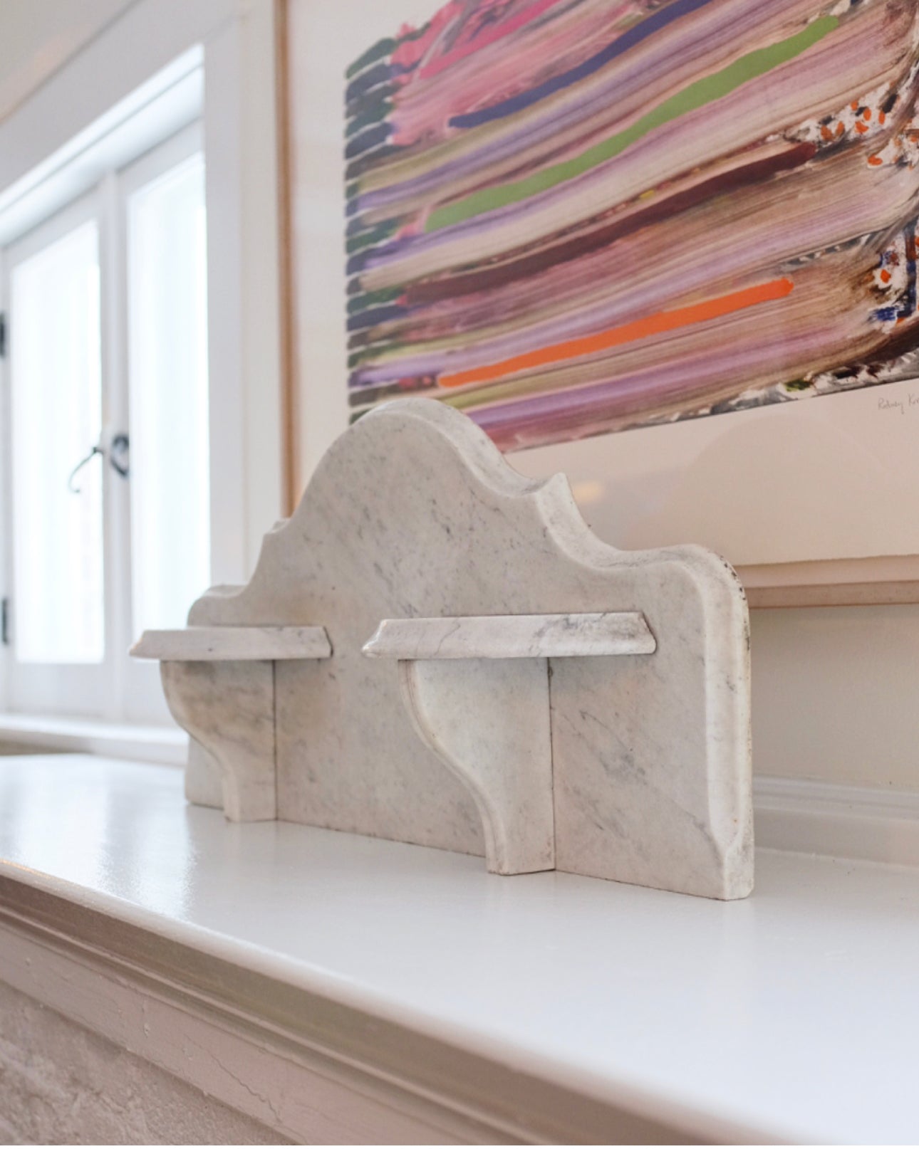 White Marble Shelf