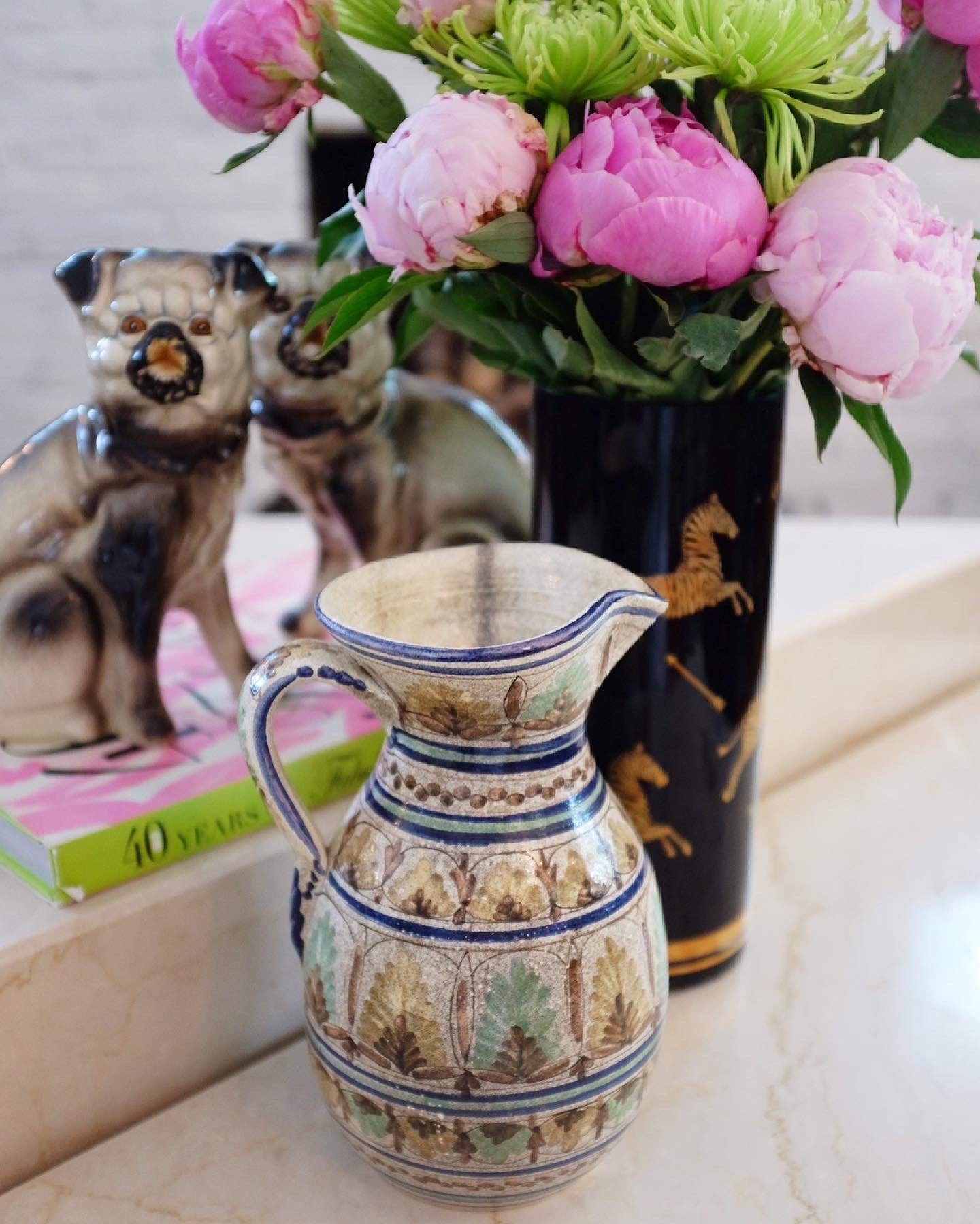 Hand Painted Spanish Pitcher