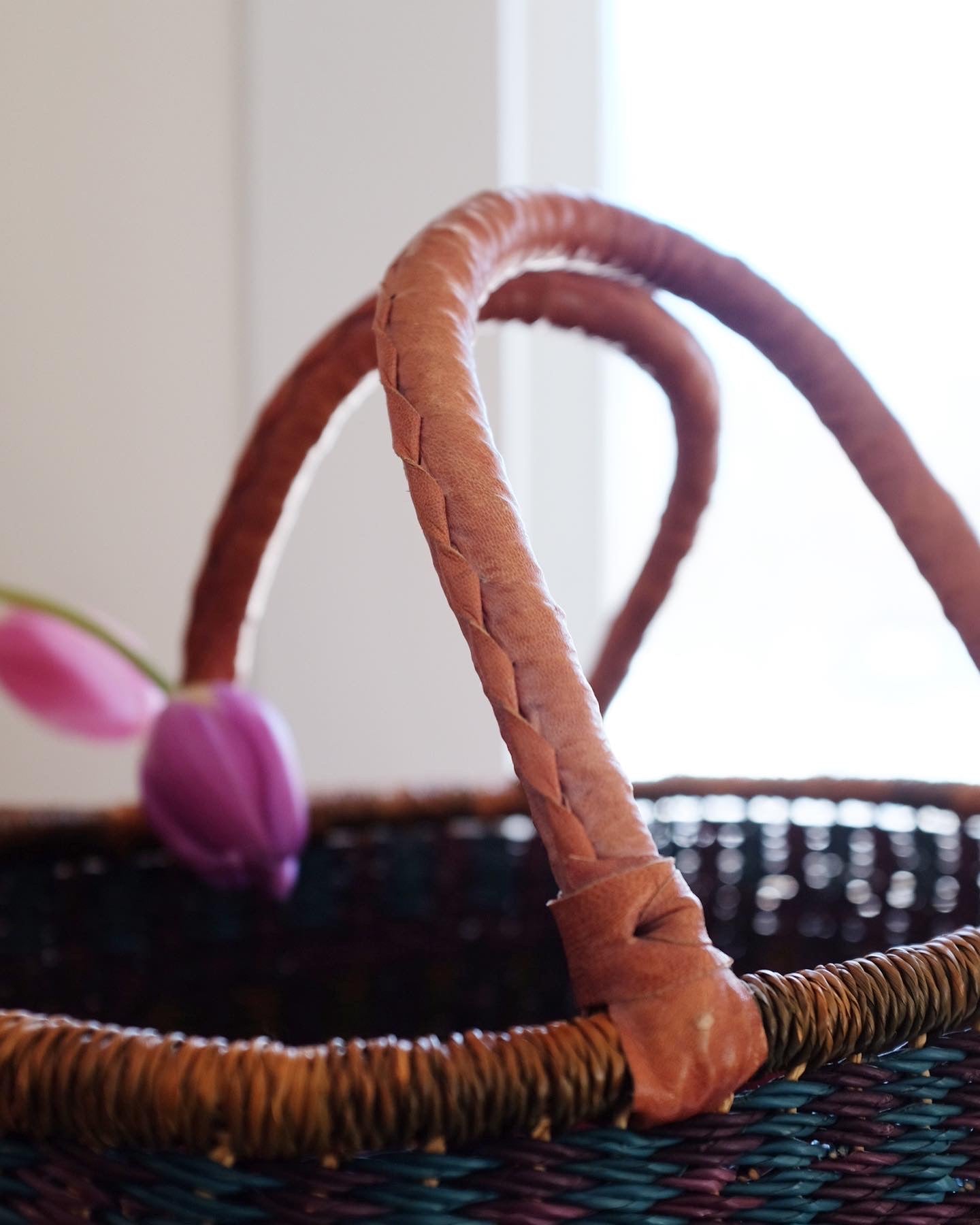 Colourful Wicker Bag