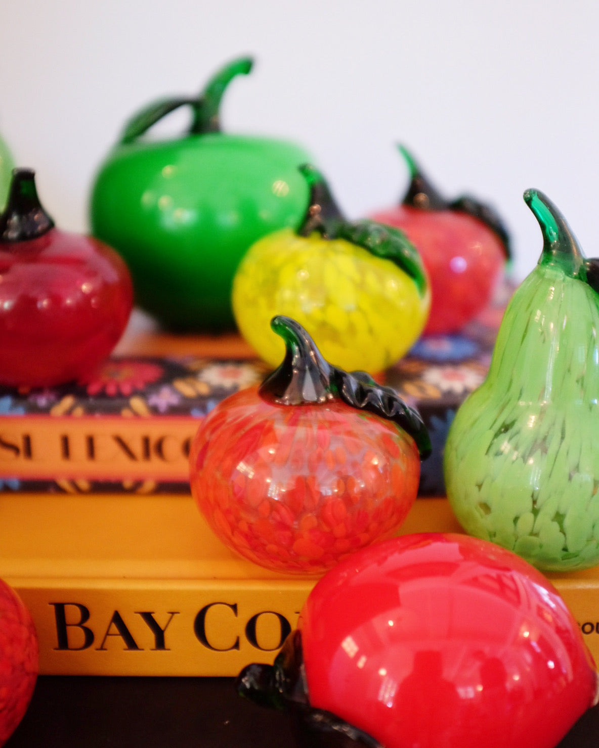 Mid Century Glass Fruit
