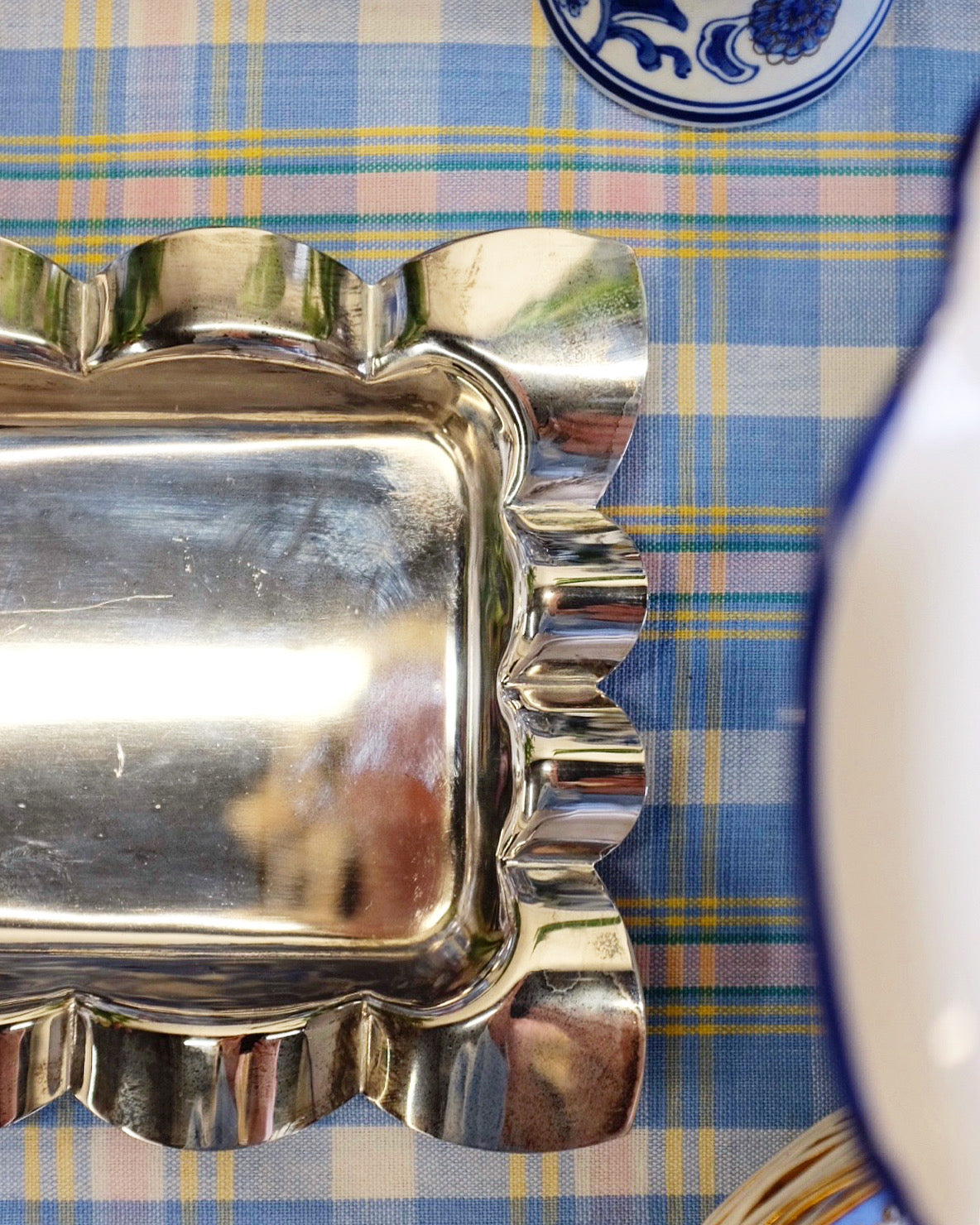 Silver Scallop Serving Tray