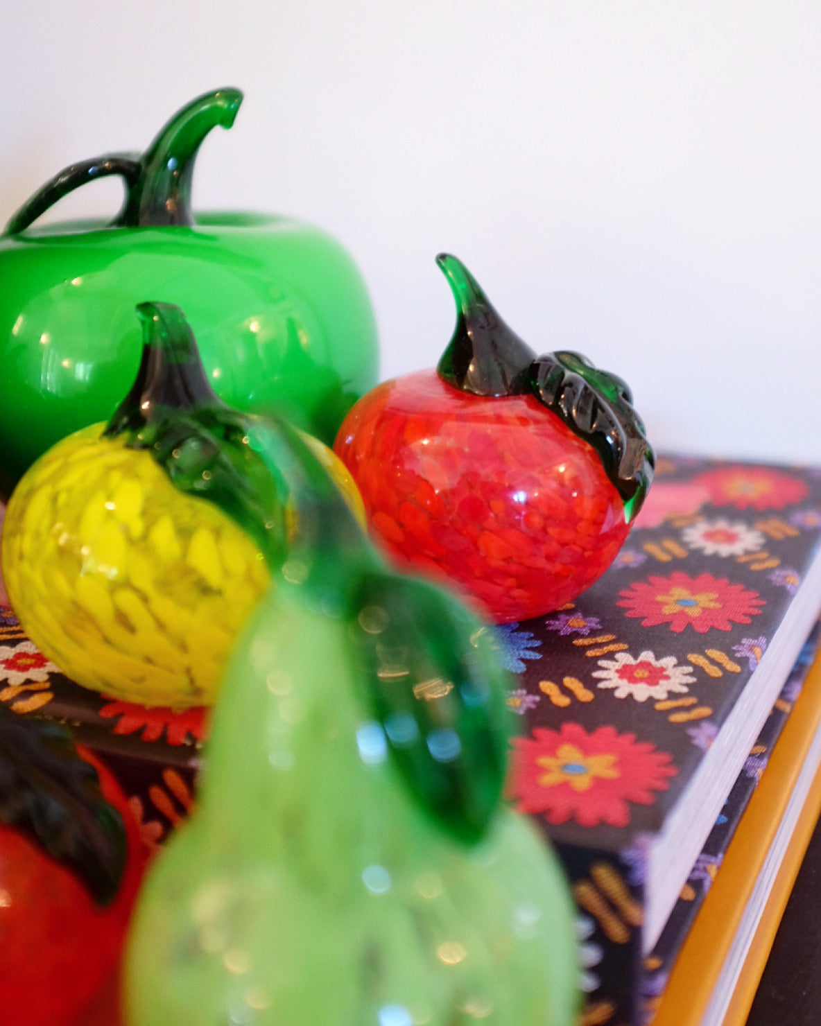 Mid Century Glass Fruit
