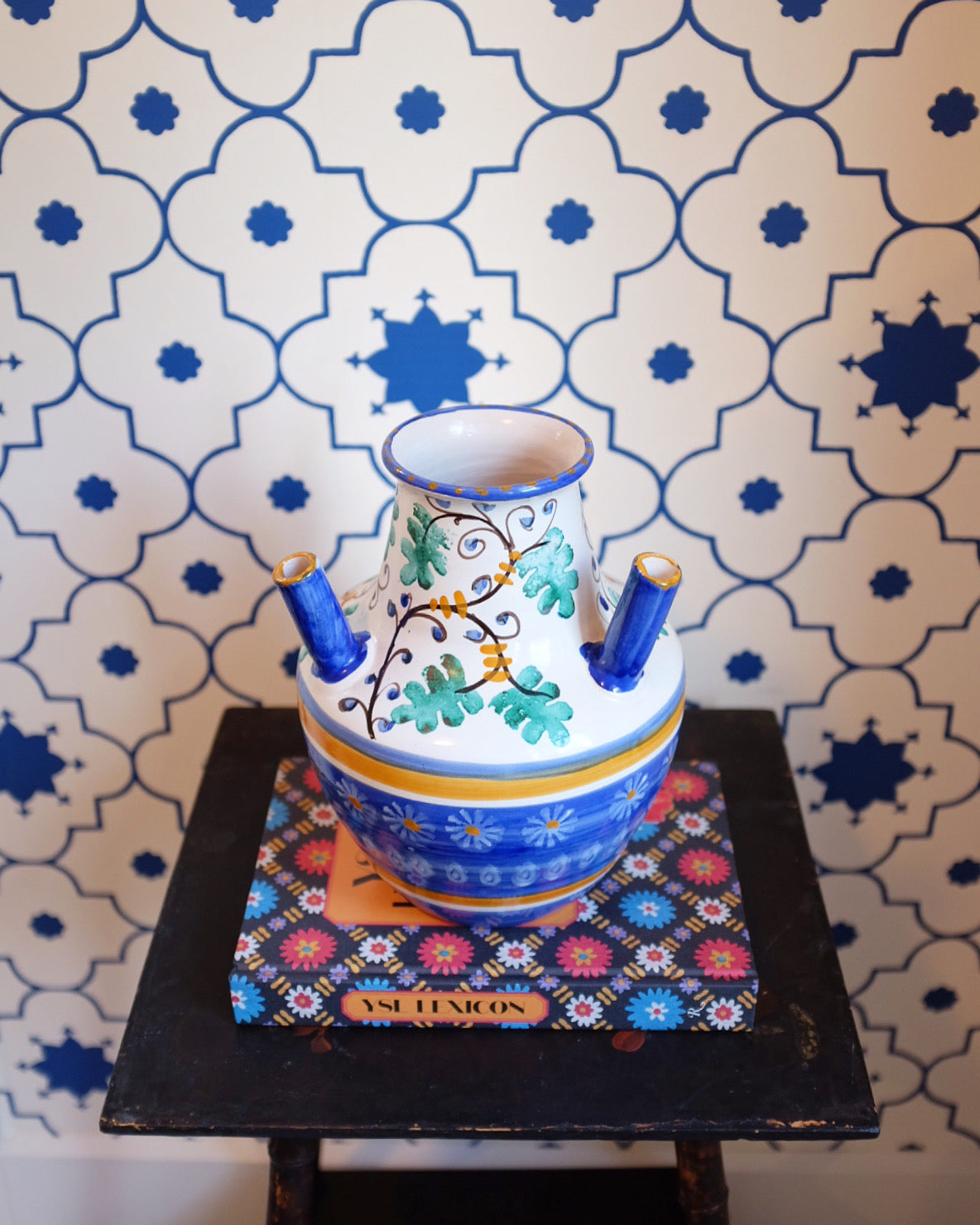 Hand Painted Italian Vase