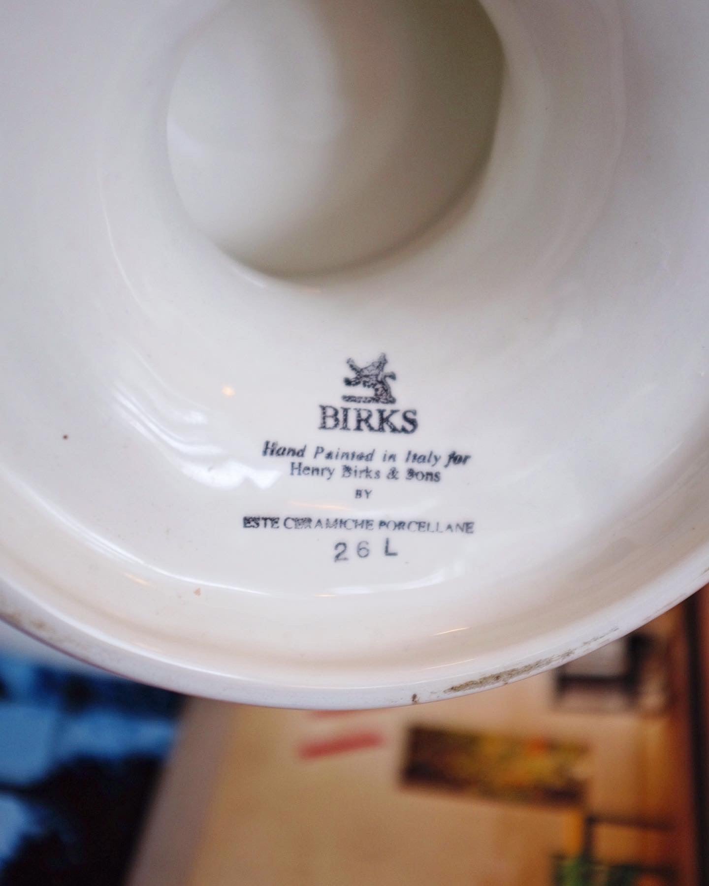 Birks Porcelain Tulip Cake Stand