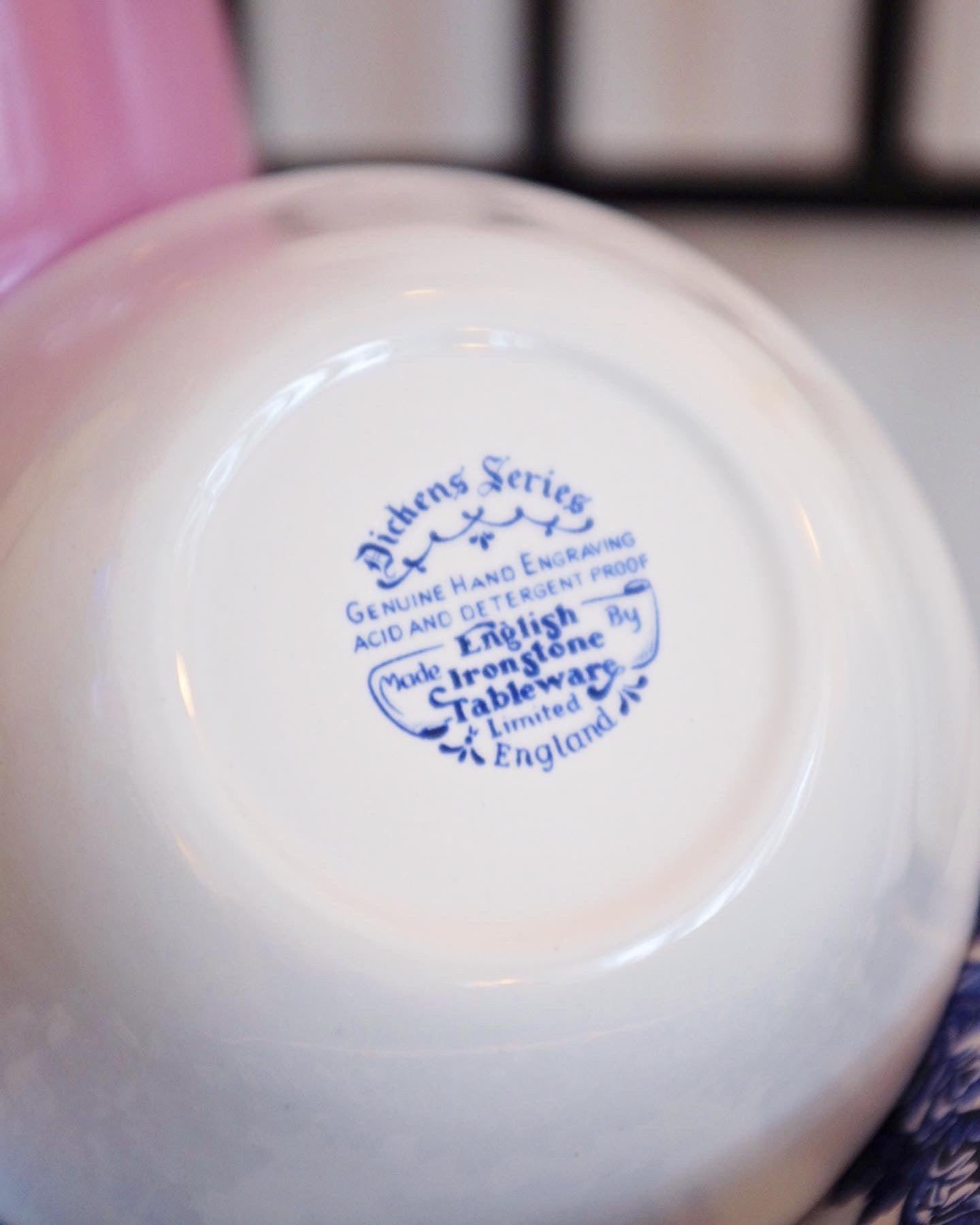 Set of 6 Dicken Series Blue & White Bowls