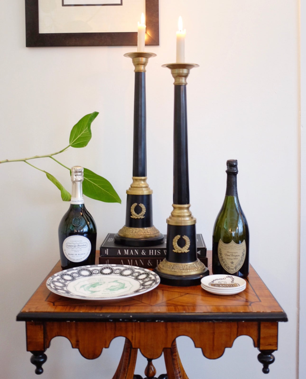Neoclassical Style Large Candle Sticks