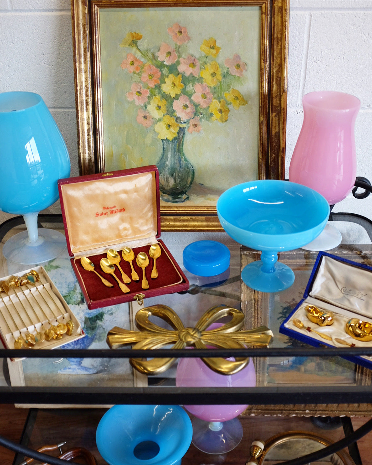 French Gold Plated Demi-Tasse Spoons