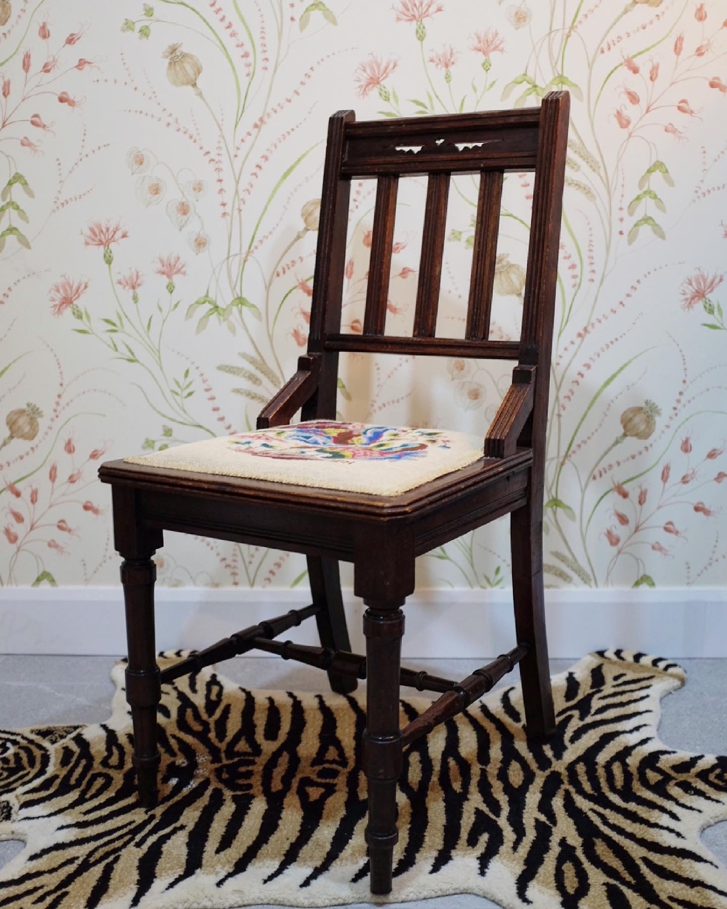 Needlepoint Accent Chair