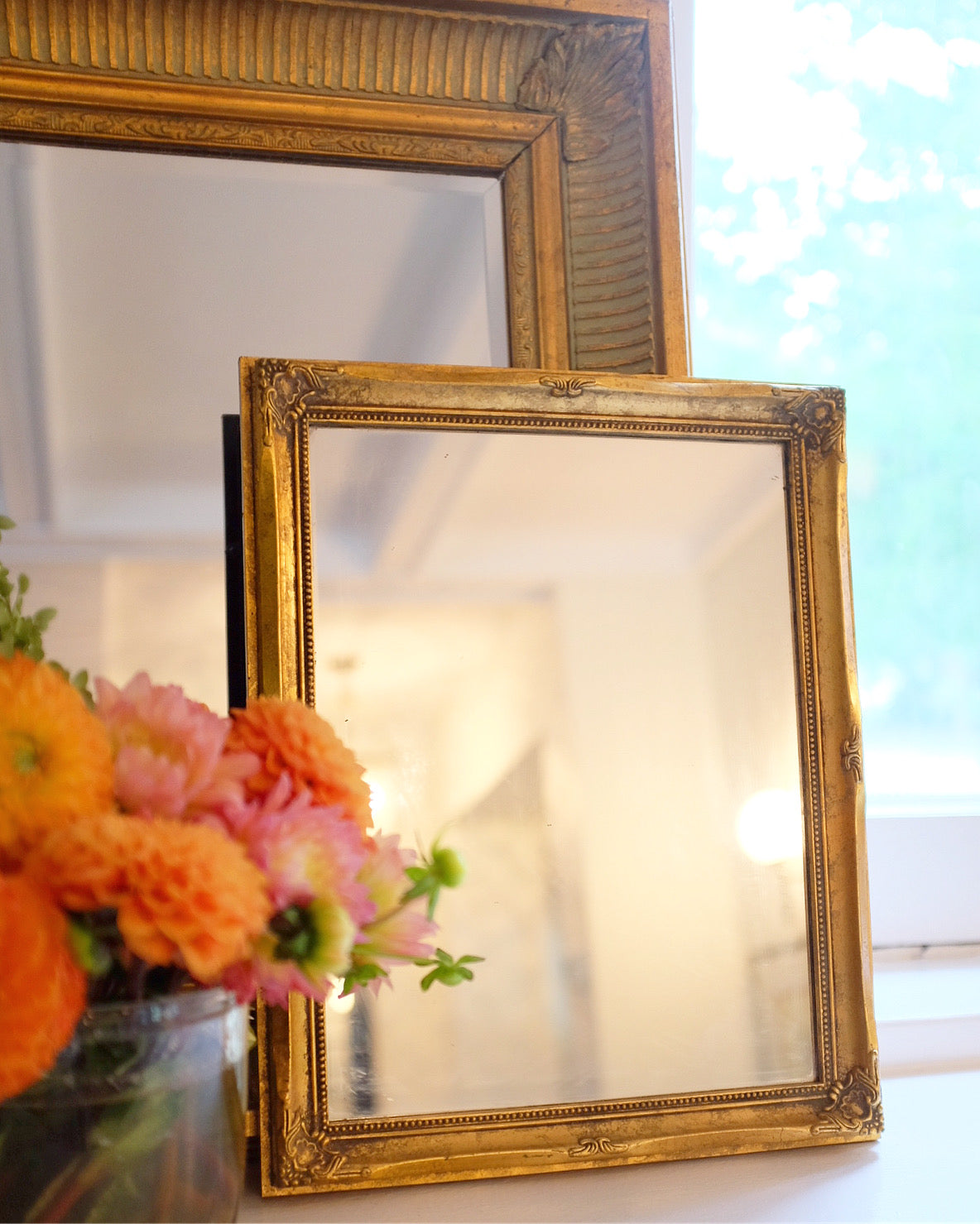 Small Gilt Gold Mirror