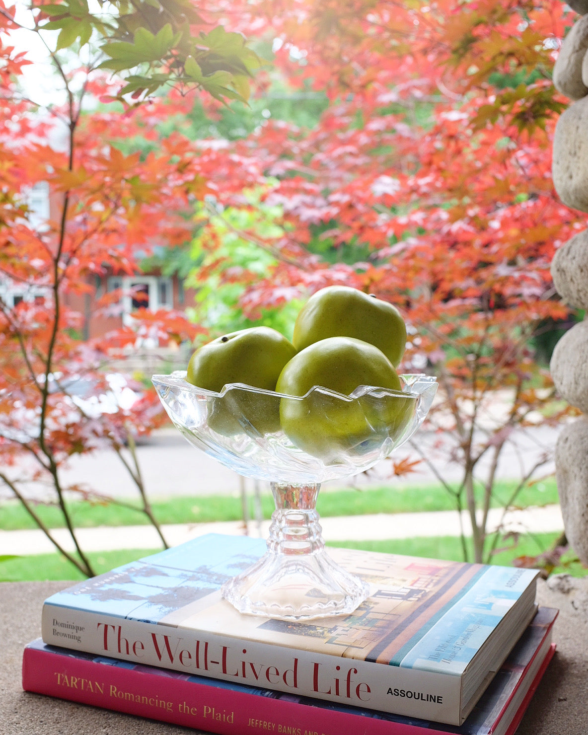 Glass Bowl on Pedestal