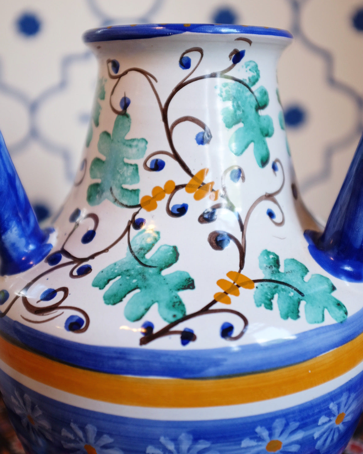 Hand Painted Italian Vase