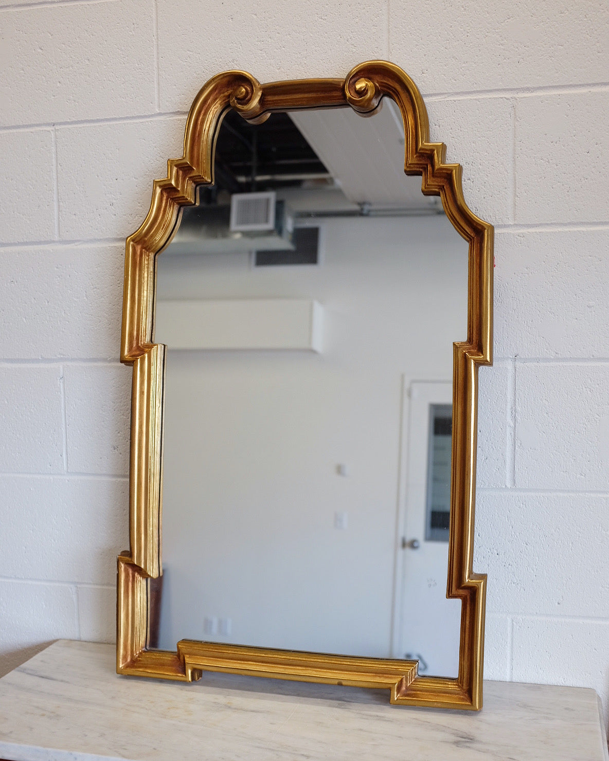 Hollywood Regency Style Gilt Wall Mirror