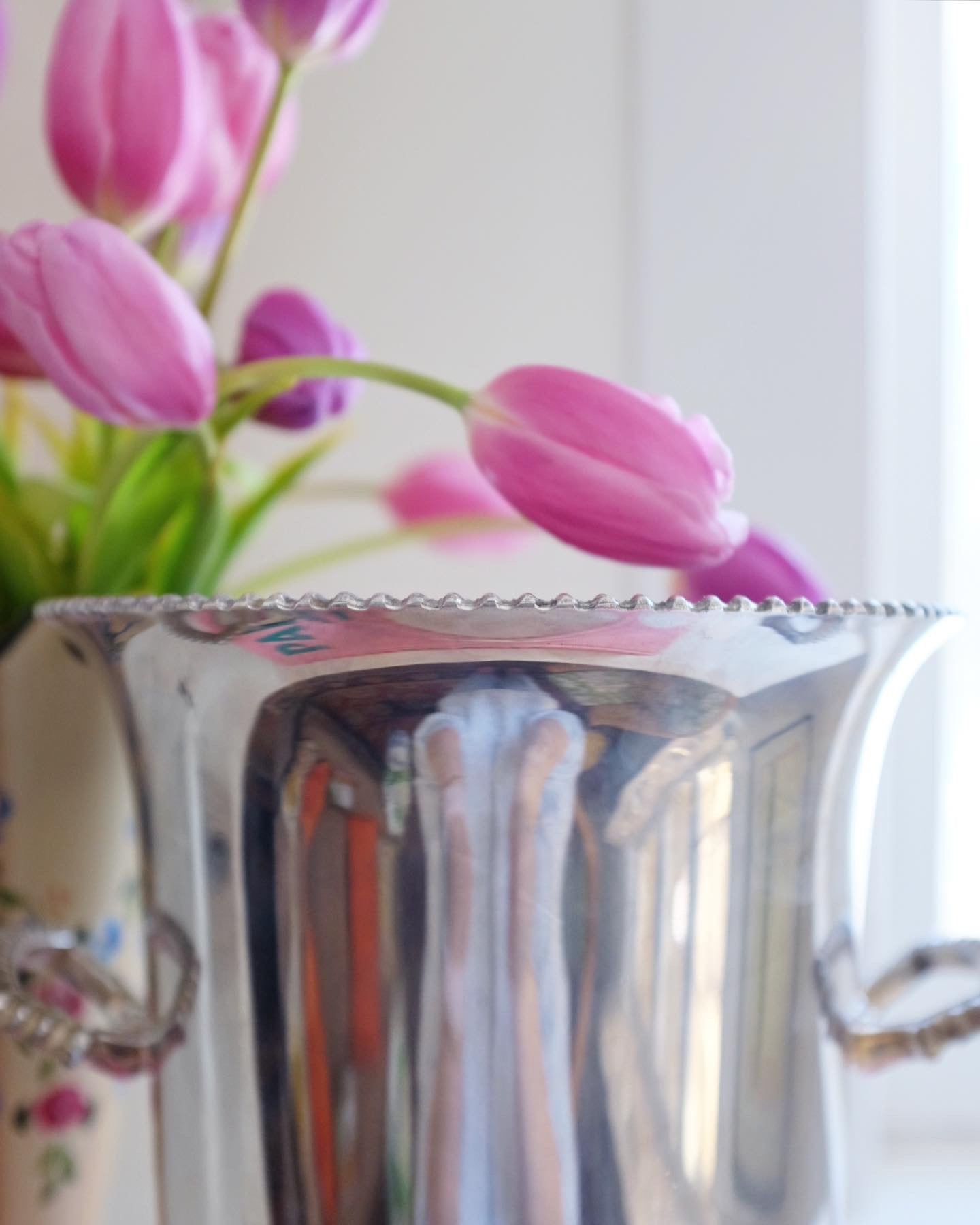 Large Birks Silver Plate Ice Bucket