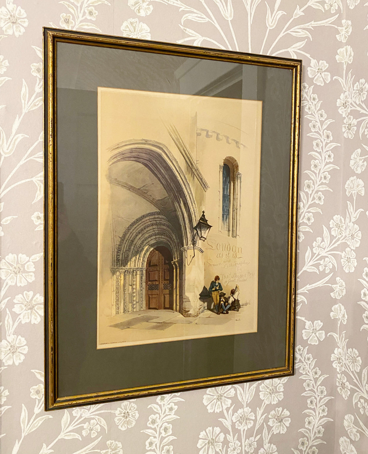 ‘London as it is’ Framed Print
