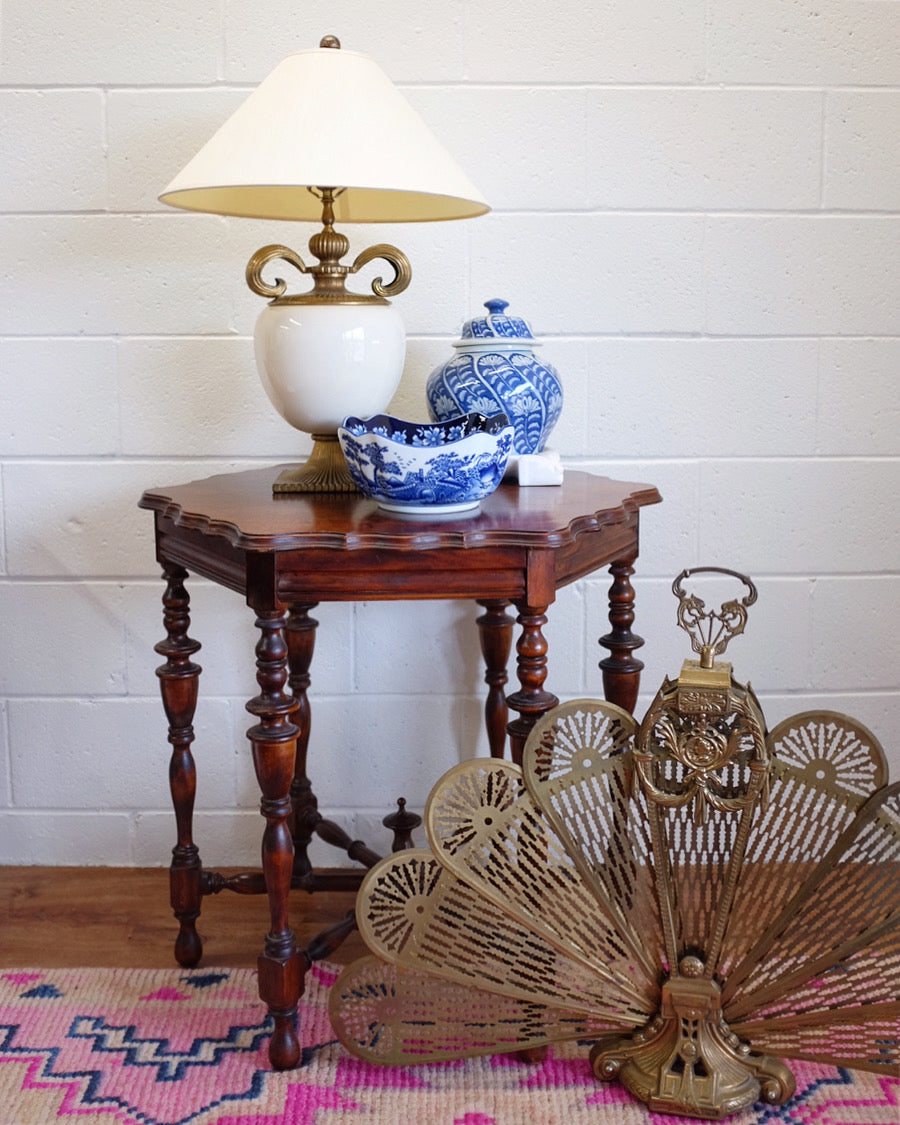 Chapman Solid Brass Hollywood Regency Style Lamp