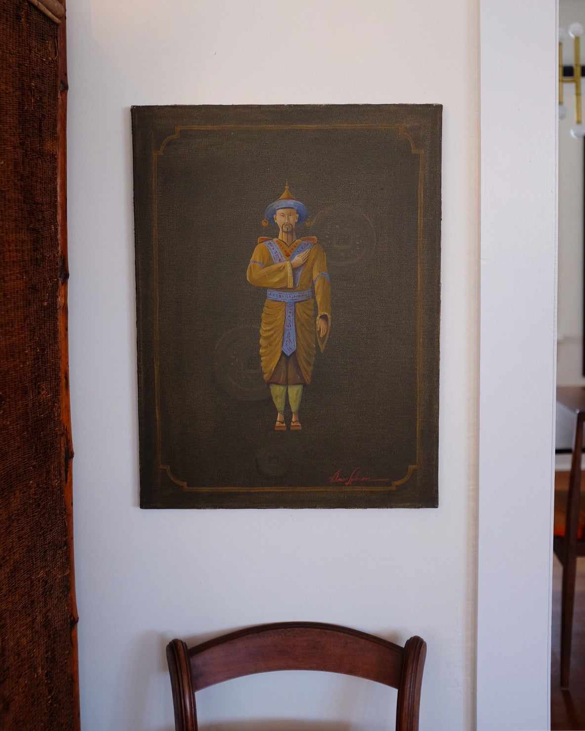 Set of 4 Vitorio Splendore Original Signed Asian Warrior Paintings