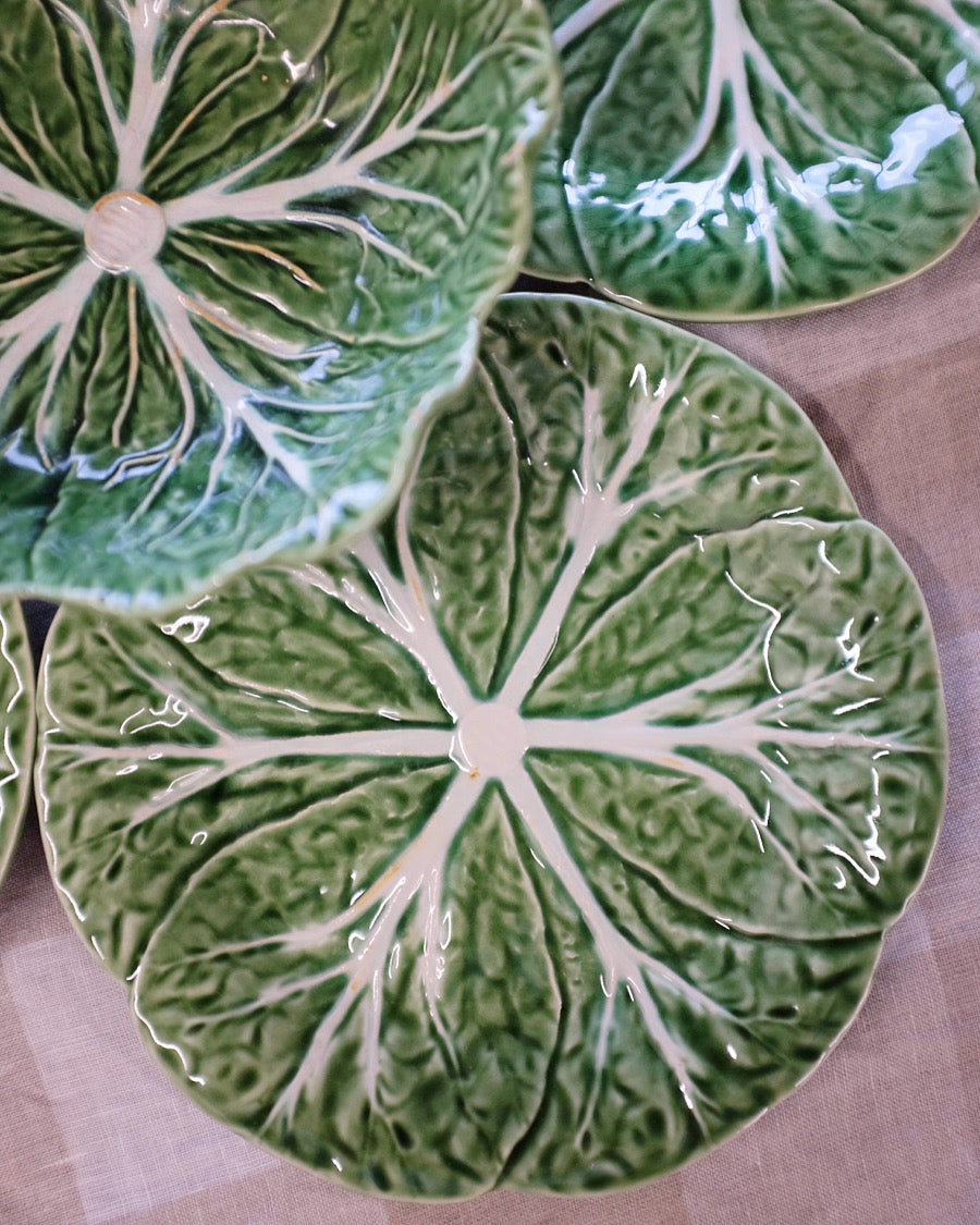 Bordallo Pinheiro Cabbage Plates & Bowl