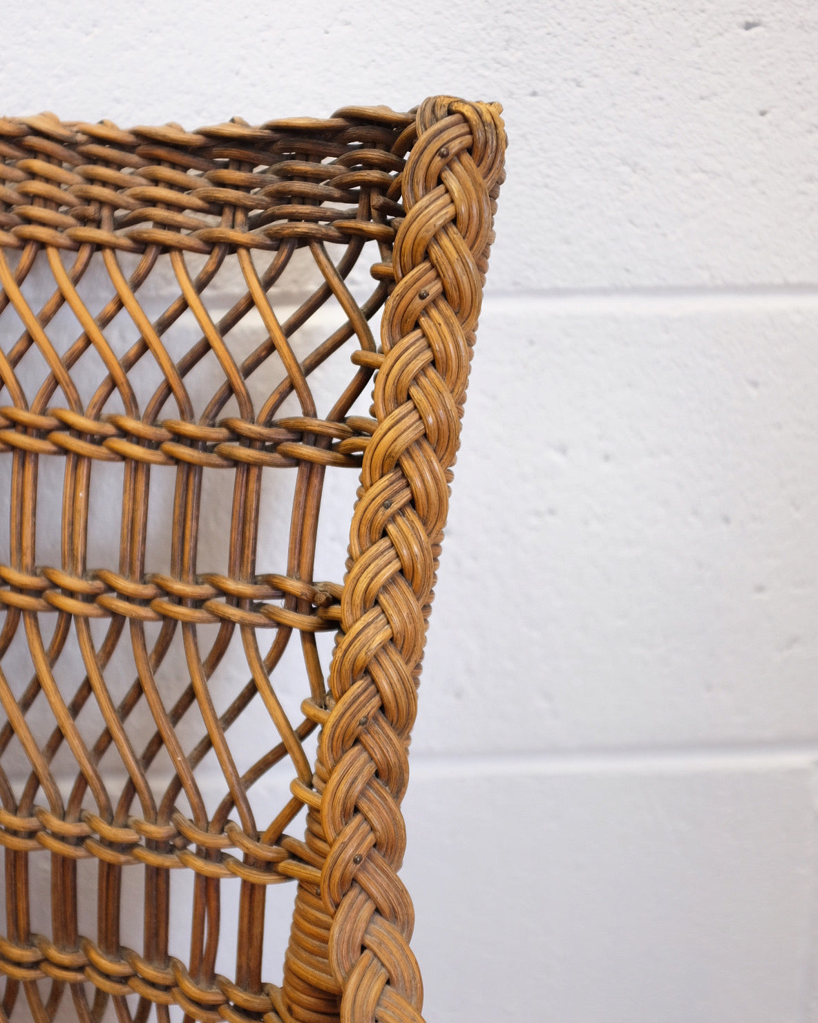 Braided Wicker Accent Chair