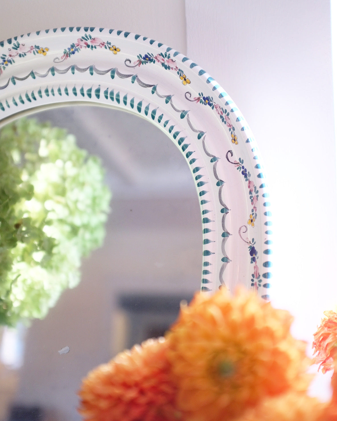 Hand Painted Austrian Mirror